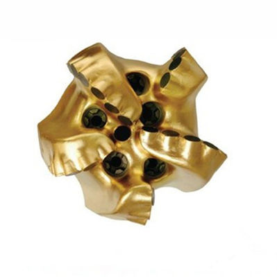 Customized PDC Carbide Rock Steel 5 Blade Cutter Drilling Bits For Mining Well Exploration