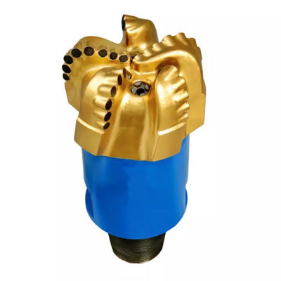 Customized PDC Carbide Rock Steel 5 Blade Cutter Drilling Bits For Mining Well Exploration