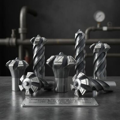 Depending On Drilling Conditions Steel Body PDC Drill Bits Designed For Drilling In Oil And Gas Industry Made From Steel