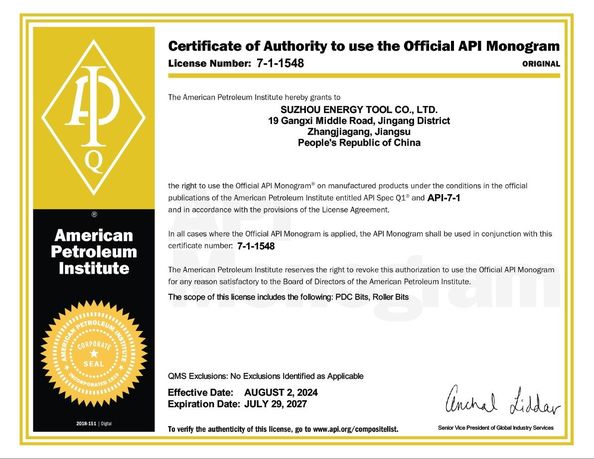 China Suzhou Energy Tool Co., Ltd. certificaten